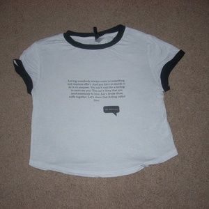 "No Thank You" crop top